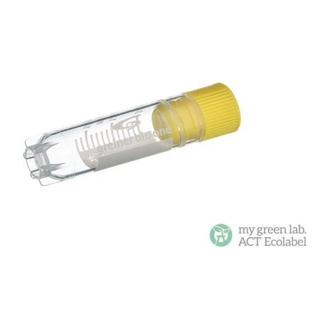 Criotubo 2 ml tampa amarela Cx 500