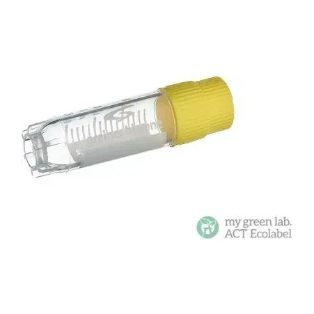 Criotubo 2 ml Tampa Amarela rosca externa Cx 500