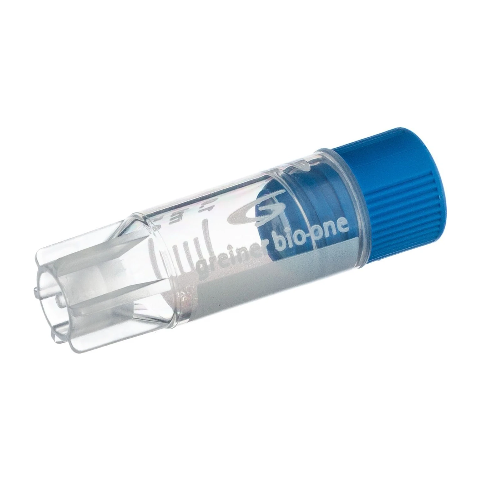 Criotubo 1 ml, PP, Cónico, c/ Base, Tampa Azul